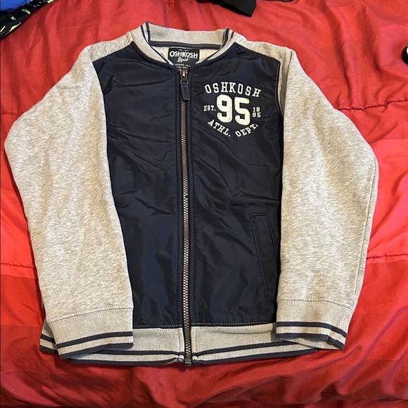 OshKosh B'gosh Navy and Gray Athletic Jacket - Picture 1 of 7